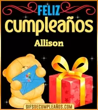 GIF Tarjetas animadas de cumpleaños Allison